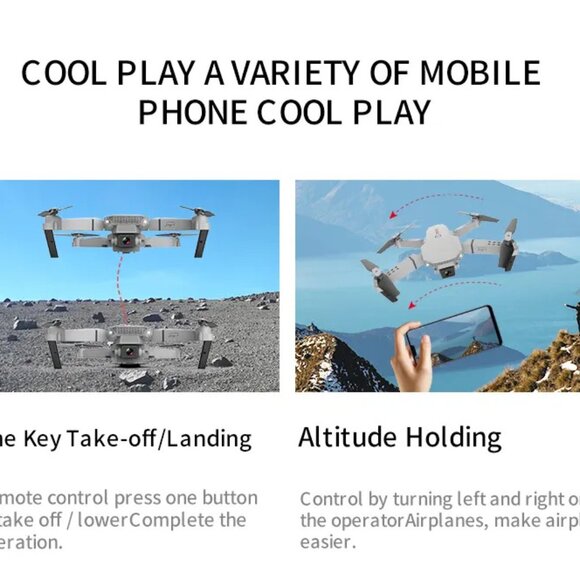 Drone High-definition Aerial Photography Optical Flow Dual Camera RC Quadcopter - Picture 9 of 15